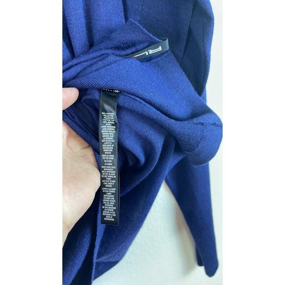 RLX RALPH LAUREN MEN'S HALF-ZIP MERINO WOOL NAVY BLUE SWEATER SIZE XL - Picture 9 of 10